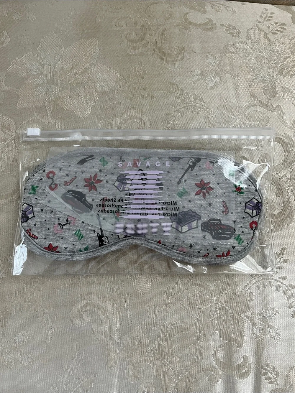 Savage Fenty Sleep Eye Mask - Christmas Print